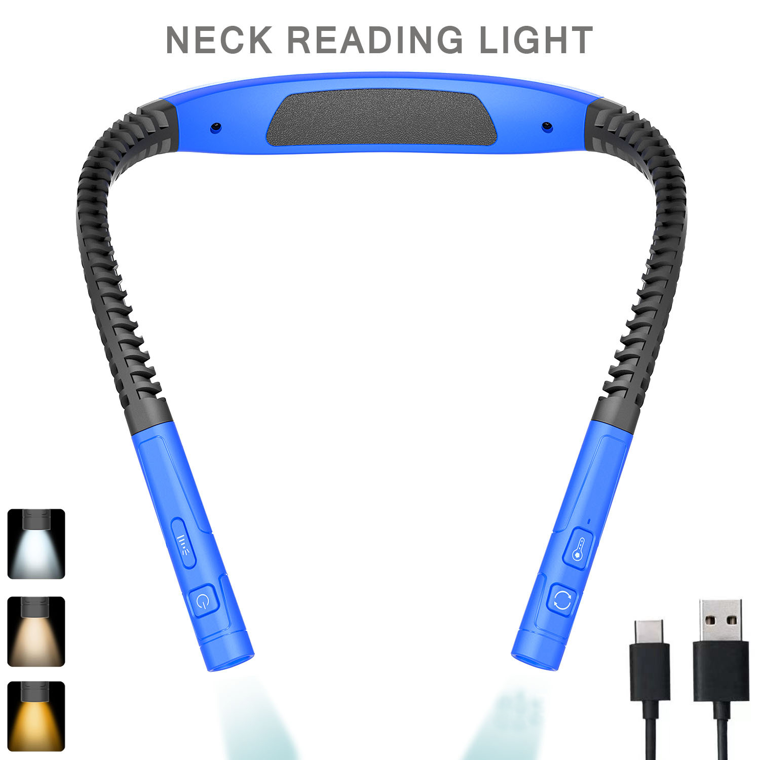 Photography Lighting Book - LED Neck Reading Lights Rechargeable Flexible
