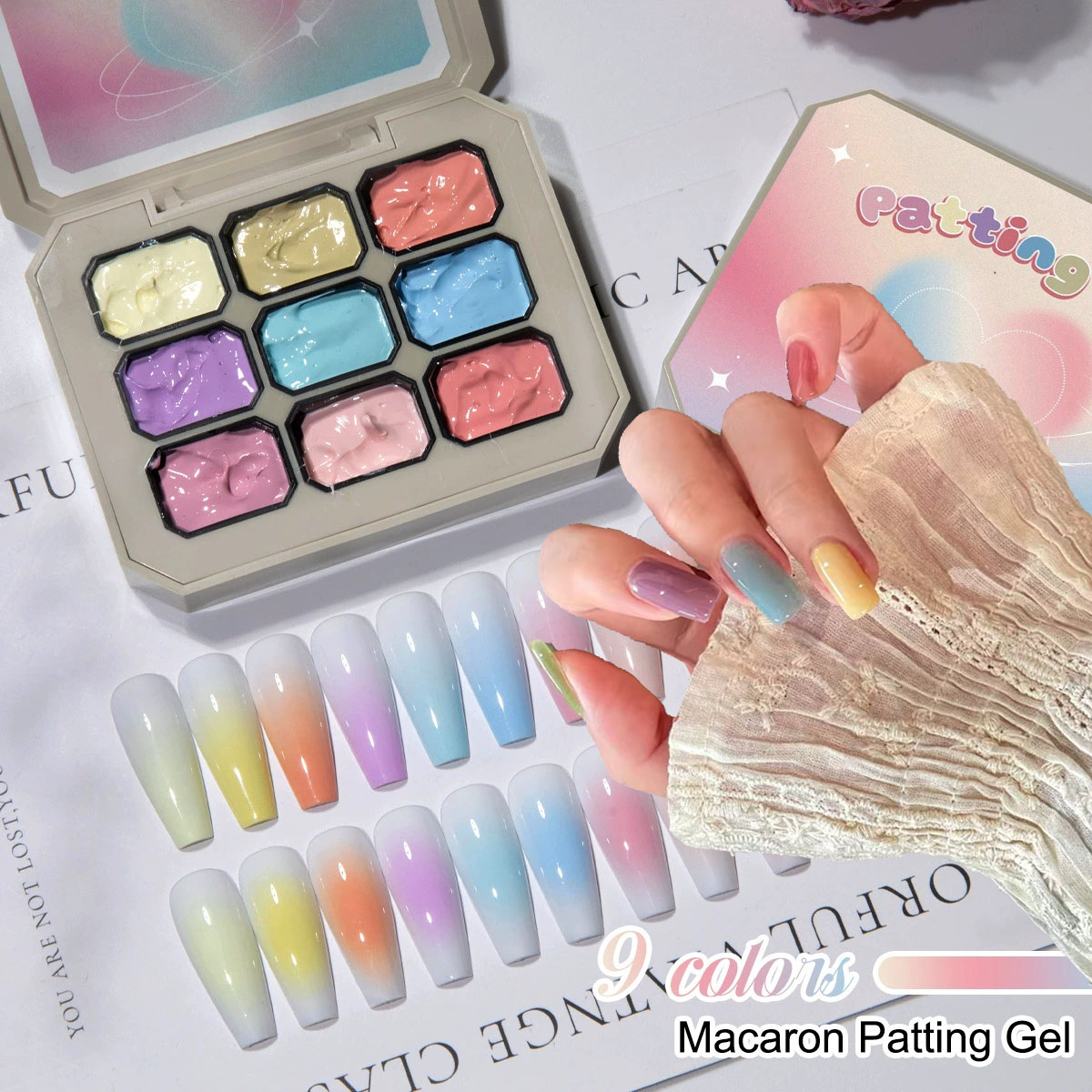 Photography Lighting Gels - 1pc Solid Makaron Nail Polish Gel
