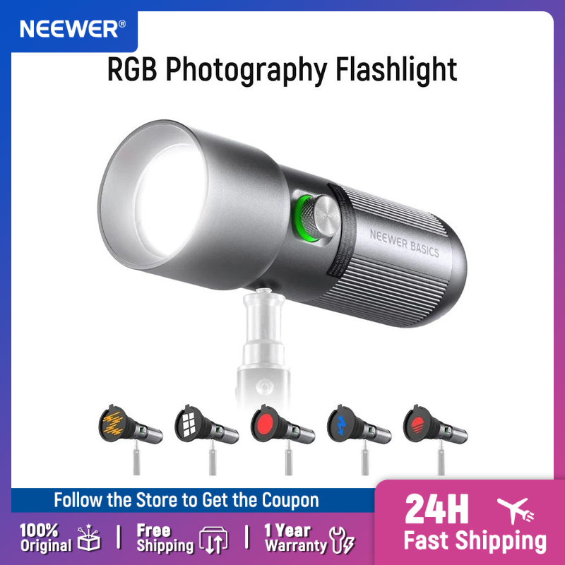 Torjim Rgb Photography Video Lighting - NEEWER Basics RGB Photography Flashlight,4 Colors/20