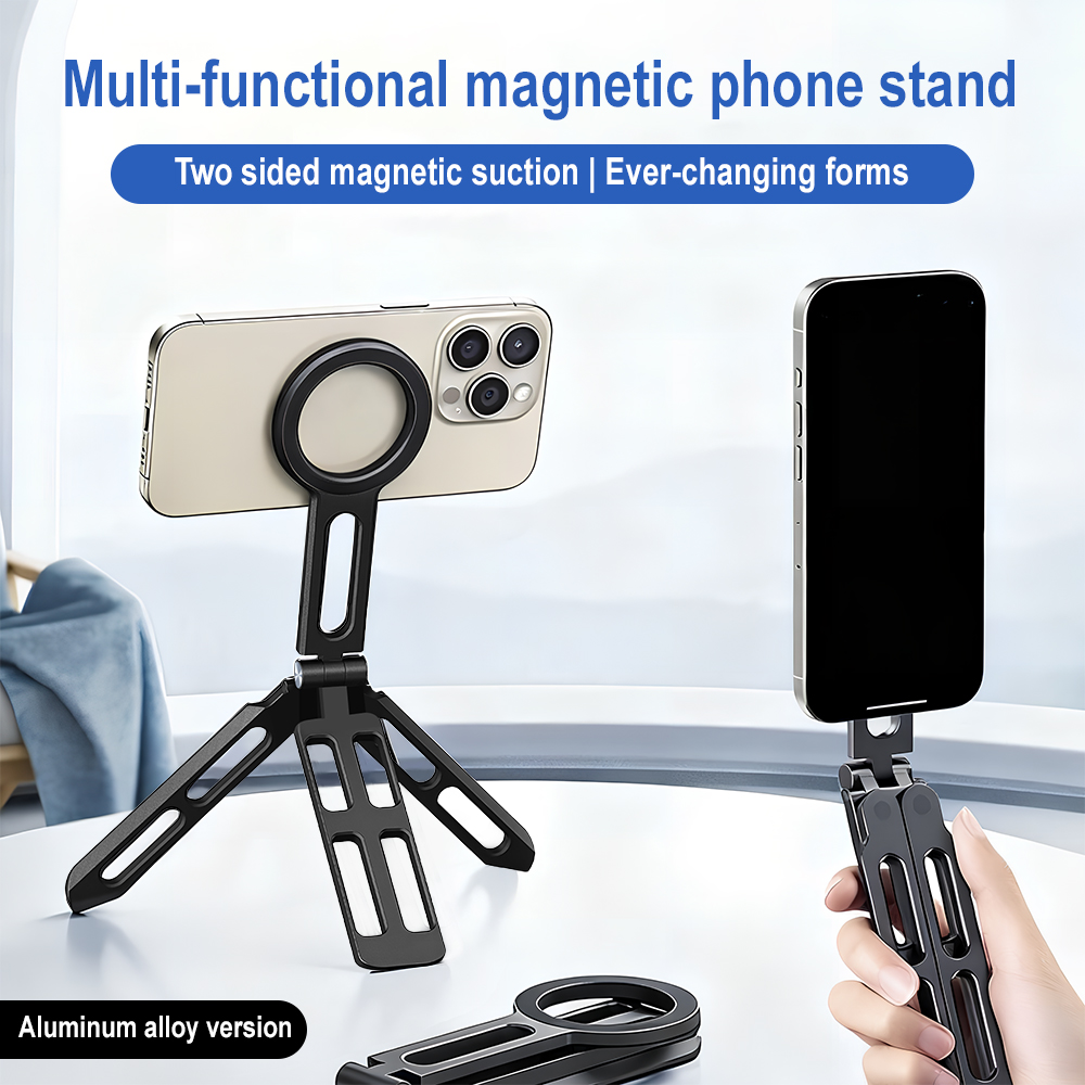 Photography Lighting Angles - Magnetic Phone Holder Four-axis 360° Rotation