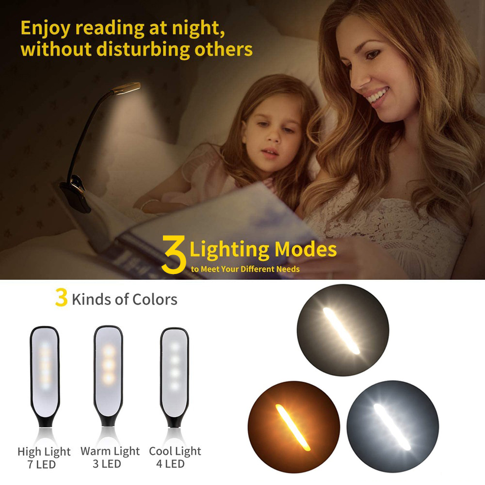LED Book Light USB Rechargeabl - Photography Lighting Book recension och pris