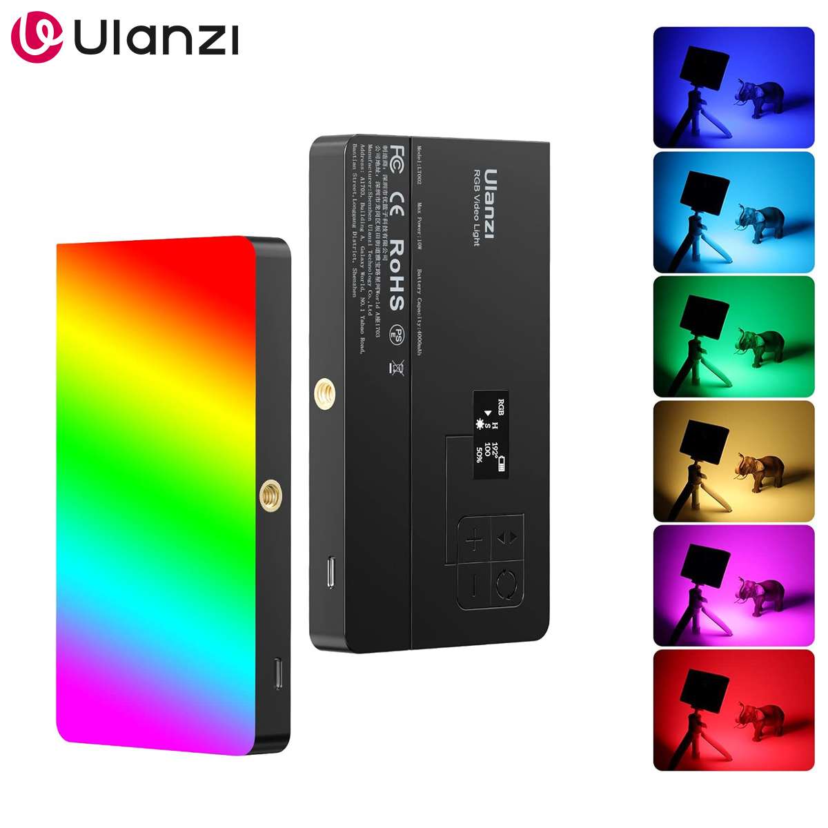 ULANZI LT002 RGB Video Light,  - Torjim Rgb Photography Video Lighting recension och pris