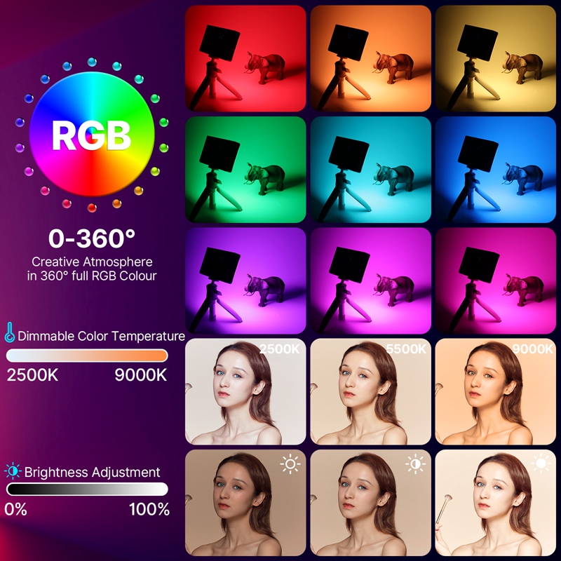 ULANZI LT002 RGB Video Light,  - Torjim Rgb Photography Video Lighting recension och pris