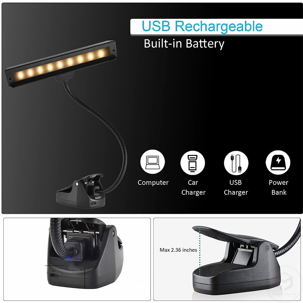 Rechargeable Music Stand Light - Photography Lighting Book recension och pris