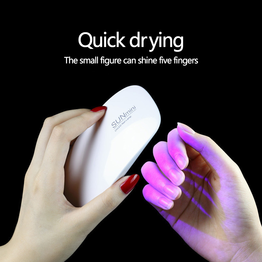 Portable 6 LED UV Nail Lamp 6W - Photography Lighting Gels recension och pris
