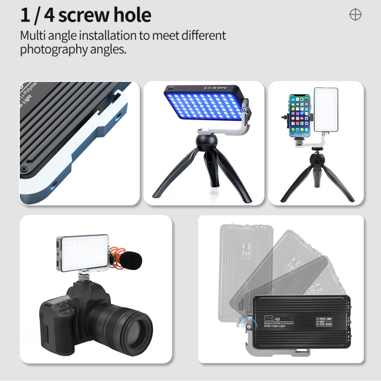 Pixel G3 Flat Panel RGB Fill L - Photography Lighting Lamp recension och pris