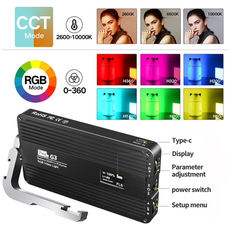 Pixel G3 Flat Panel RGB Fill L - Photography Lighting Lamp recension och pris