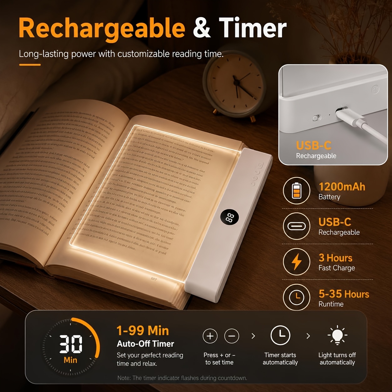 LED Book Light and Night Light - Photography Lighting Book recension och pris