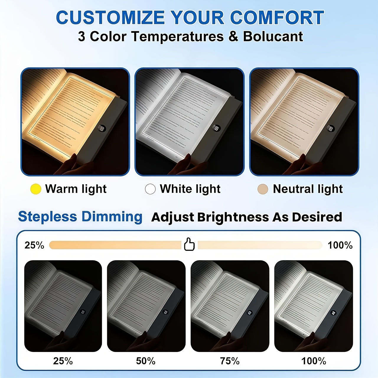 LED Book Light and Night Light - Photography Lighting Book recension och pris