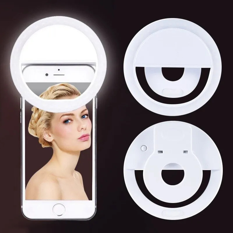 USB Rechargeable LED Selfie Ri - Photography Lighting Lamp recension och pris