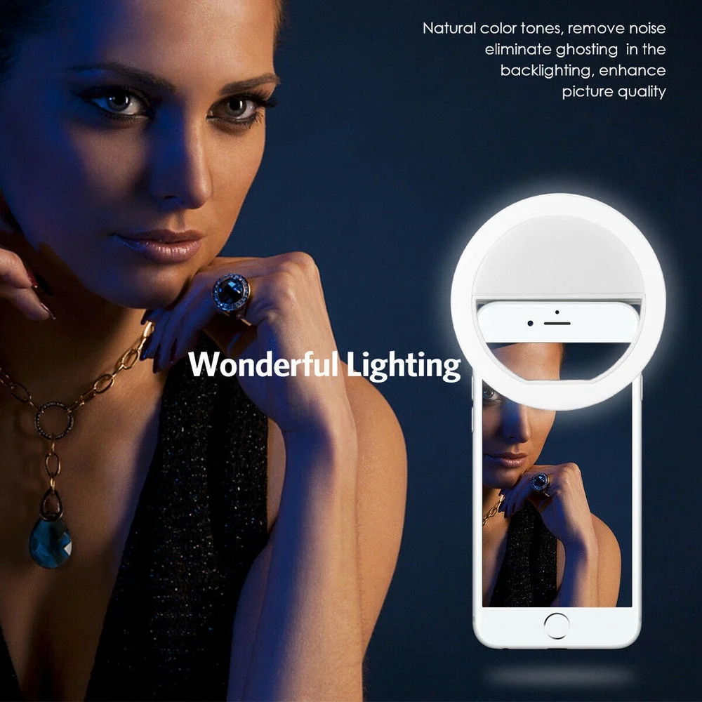 USB Rechargeable LED Selfie Ri - Photography Lighting Lamp recension och pris