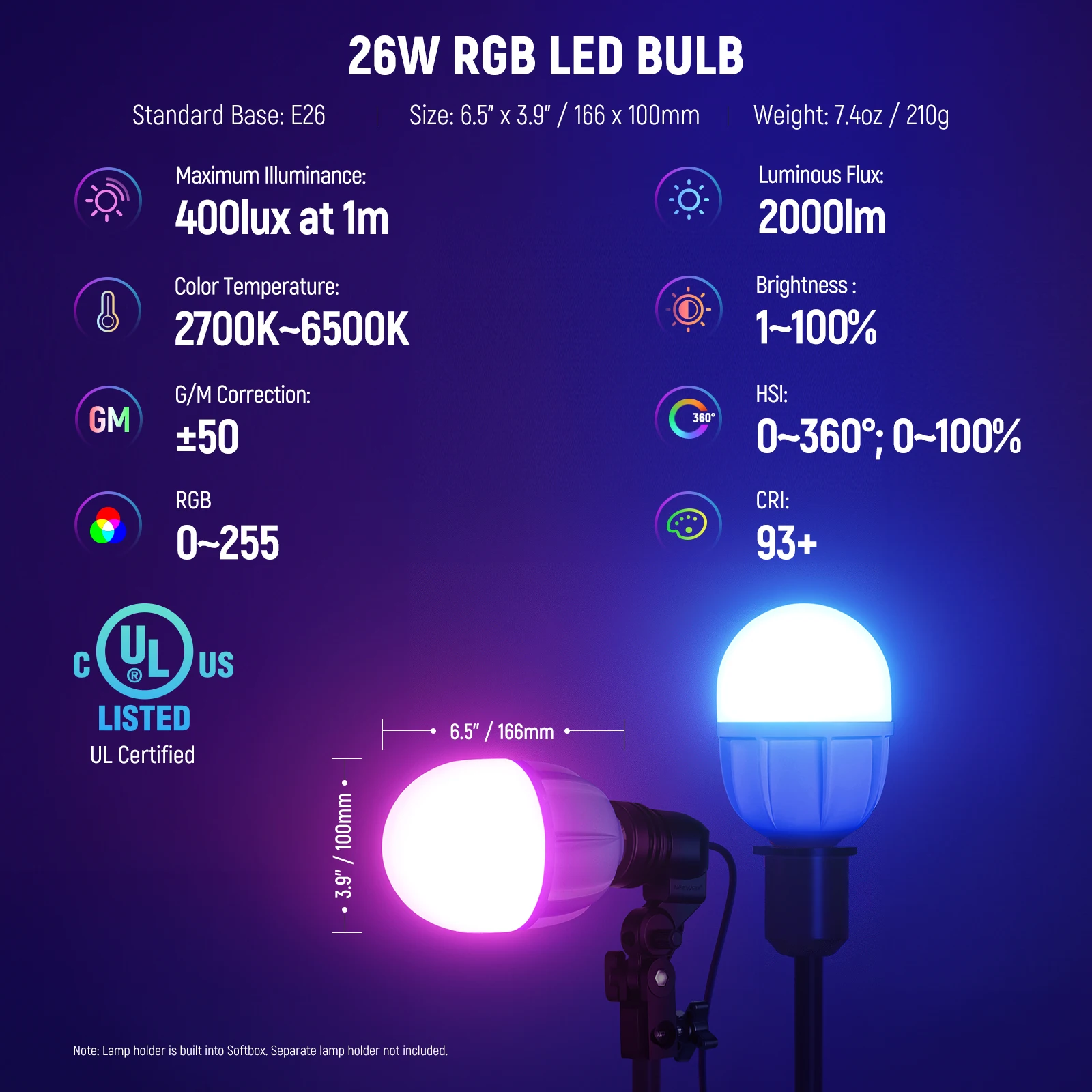 NEEWER RGB Softbox Lighting Ki - Photography Lighting App recension och pris