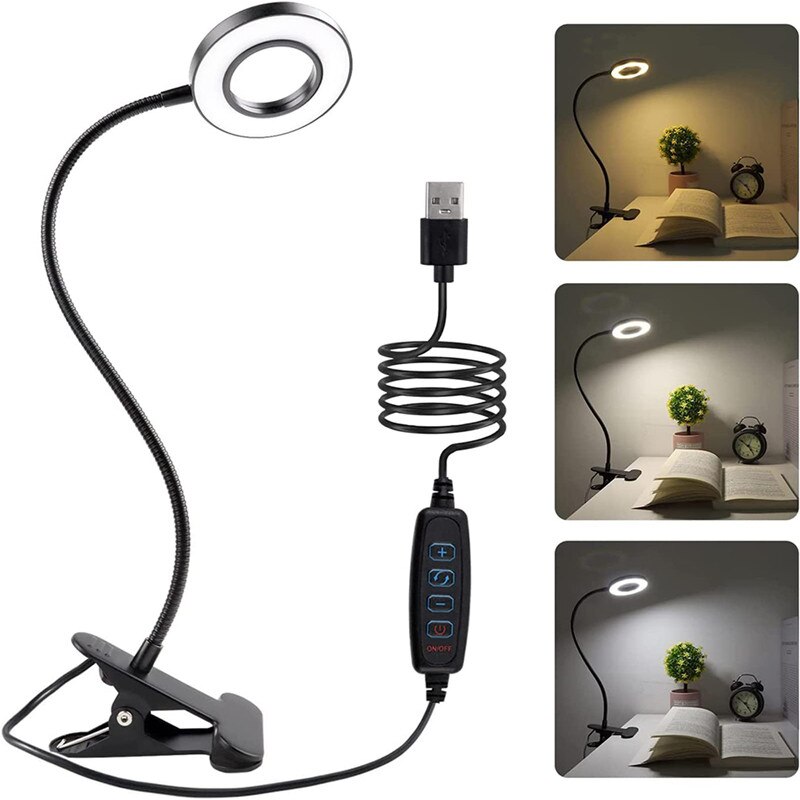 48 LEDs Desk Lamp Clip USB Boo - Photography Lighting Book recension och pris
