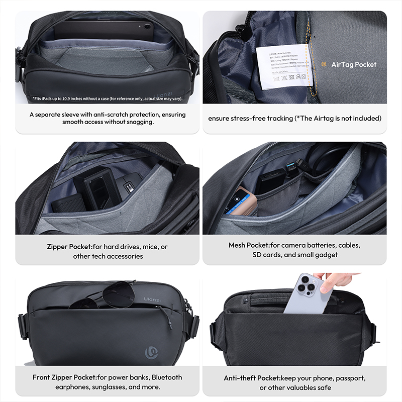 Ulanzi PB038 Travel Sling Bag  - Photography Lighting Bag recension och pris