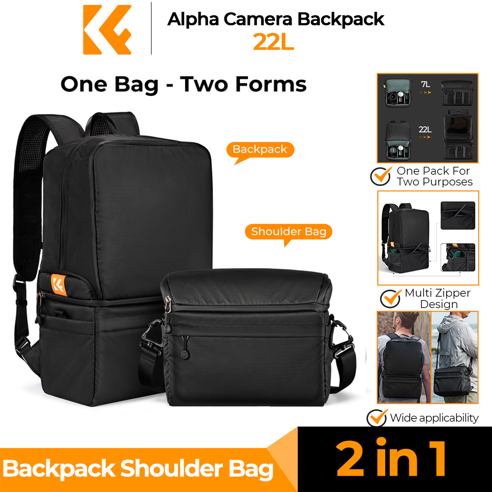 K&F CONCEPT 22L Camera Backpac - Photography Lighting Equipment Bags recension och pris