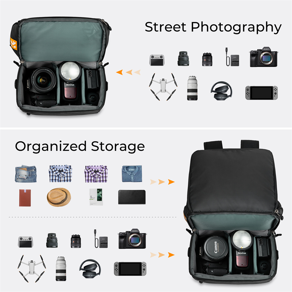 K&F CONCEPT 22L Camera Backpac - Photography Lighting Equipment Bags recension och pris