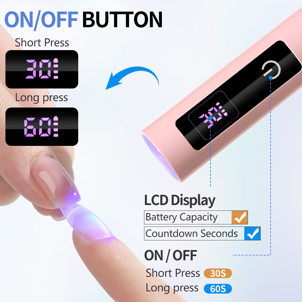 Touch Lamp Nail UV LED Dryer P - Photography Lighting Gels recension och pris