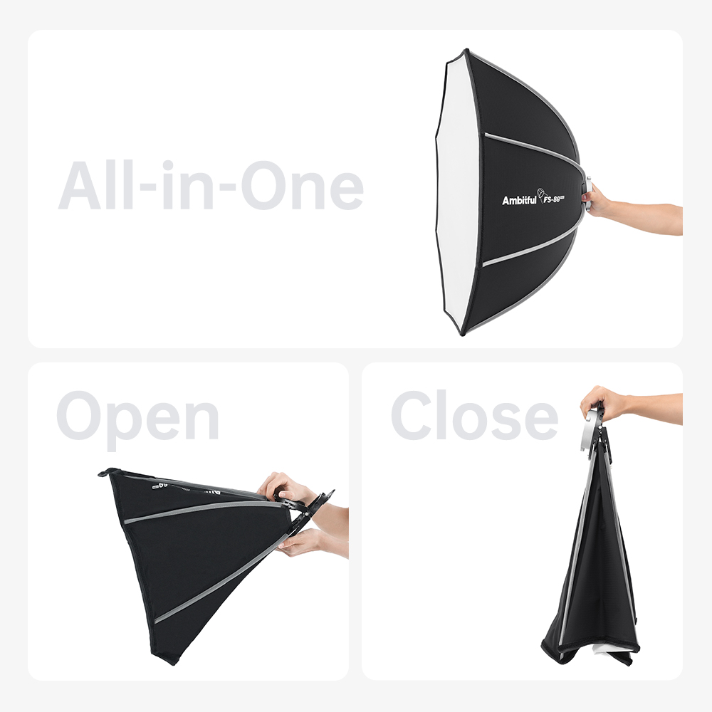 AMBITFUL FS80PROII Fast Setup  - Photography Studio Lighting Set Up recension och pris
