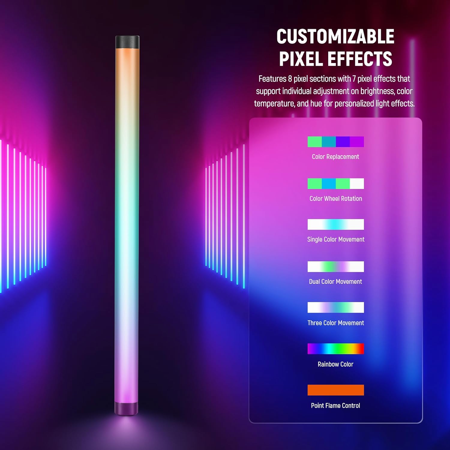 NEEWER TL60 RGB Tube Light, Fu - Photography Lighting App recension och pris