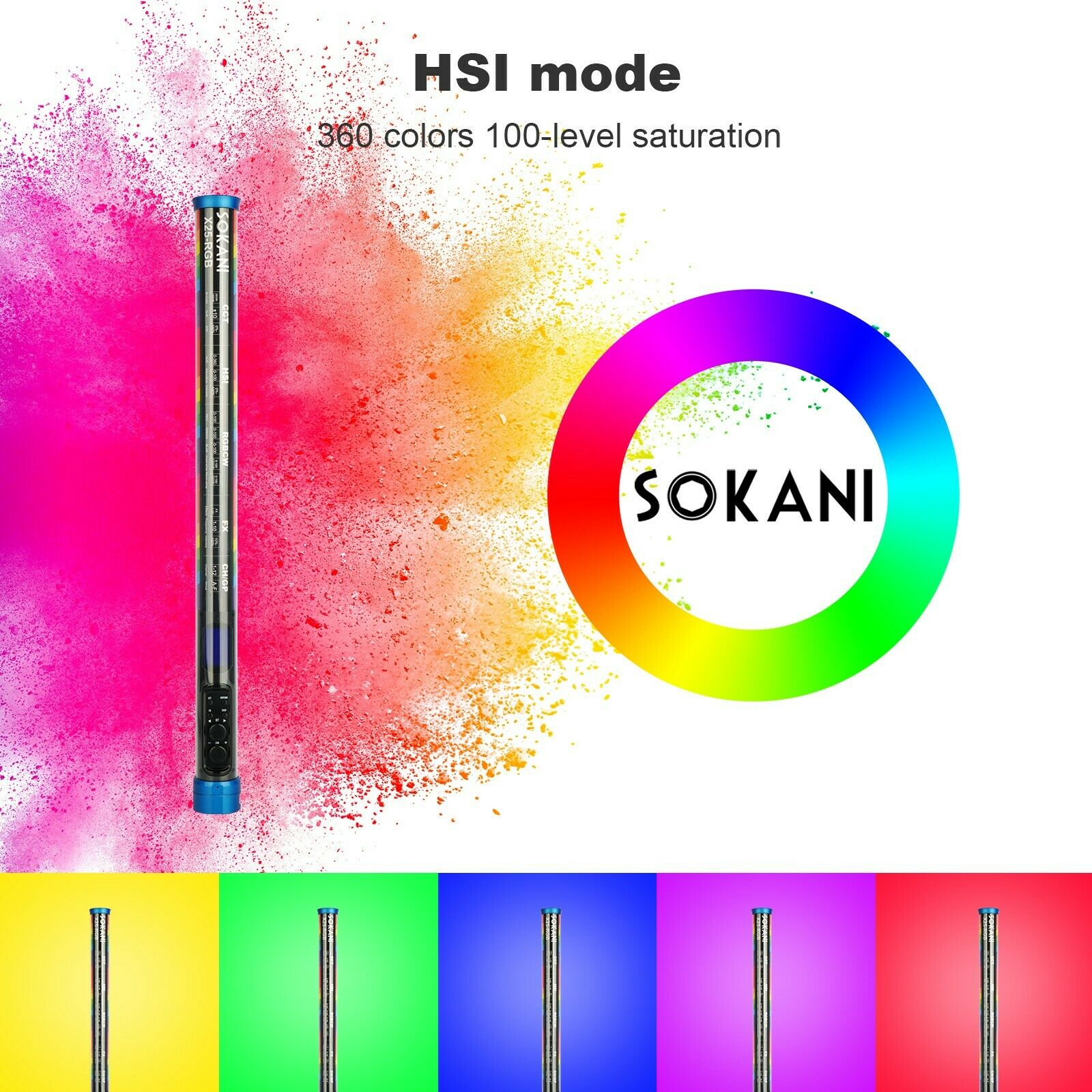 Sokani X25 RGB LED Video Light - Torjim Rgb Photography Video Lighting recension och pris