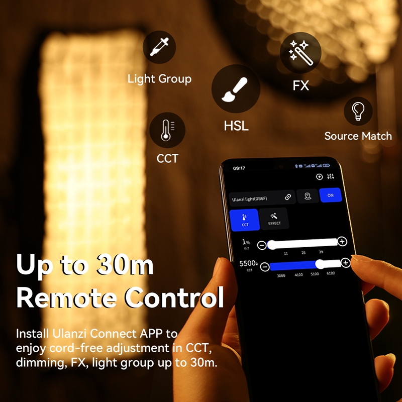 Ulanzi VL-200Bi 200W Bi-Color  - Photography Lighting App recension och pris