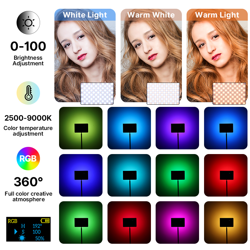 Ulanzi LT003 15W RGB Video Lig - Torjim Rgb Photography Video Lighting recension och pris