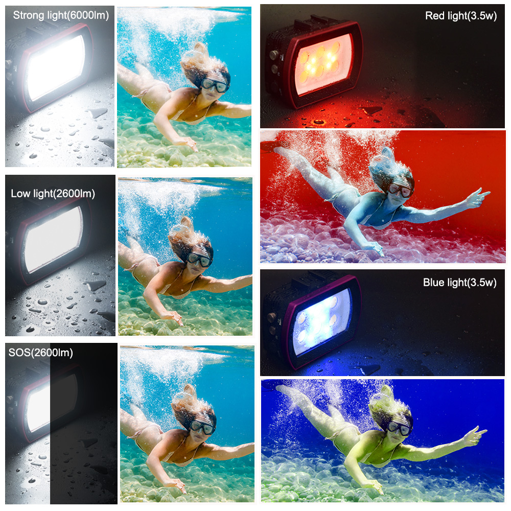 Seafrogs Aluminum LED Diving L - Photography Lighting Brand recension och pris