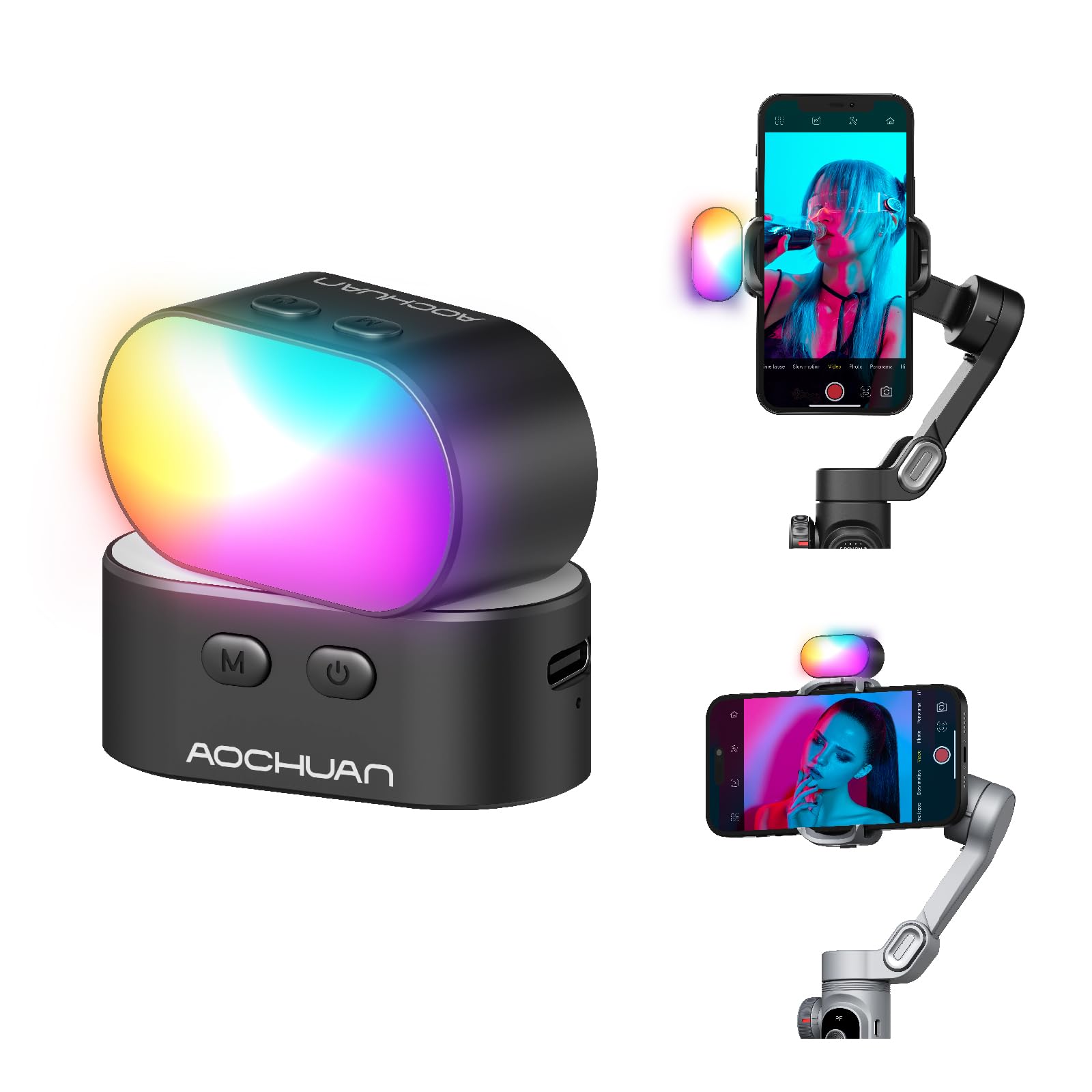 AOCHUAN RGB Magnetic Fill Ligh - Torjim Rgb Photography Video Lighting recension och pris
